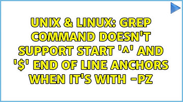Unix & Linux: grep command doesn