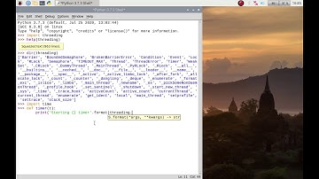 How to use threading in Python3 IDLE on your Raspberry Pi Raspbian, Raspberry Pi OS or Linux.
