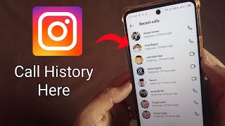 How To Check Instagram Call History 2023 || Instagram Call History 2023