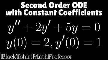 Second Order Differential Equation with Constant Coefficients Problem 3 (Differential Equations)