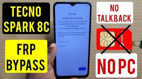 Tecno Spark 8c (KG5K) Frp Bypass/Google Account Lock Remove Without Pc 2025| Sim Pin Lock Not Work