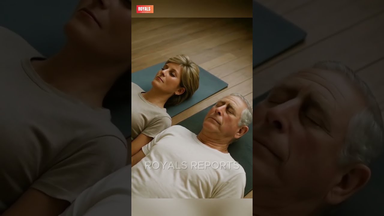 Diana Charles Lying On Mats Post Session Staring At The Ceiling In Complete Peace Shorts