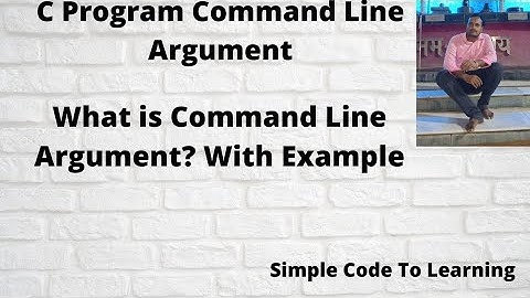 1 :  What Is Command Line Argument? Give Example Through C Program || MCS-011|| O level (Hindi)