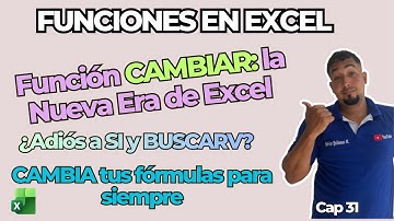 Cómo Usar la Función CAMBIAR en Excel: Reemplaza SI y BUSCARV Fácilmente Cap 31 #sepamosexcel