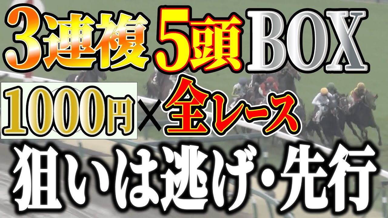 道悪なら「逃げ・先行馬」の３連複５頭BOXで全レースやろっ【競馬実践】