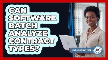 Can Software Batch Analyze Contract Types?