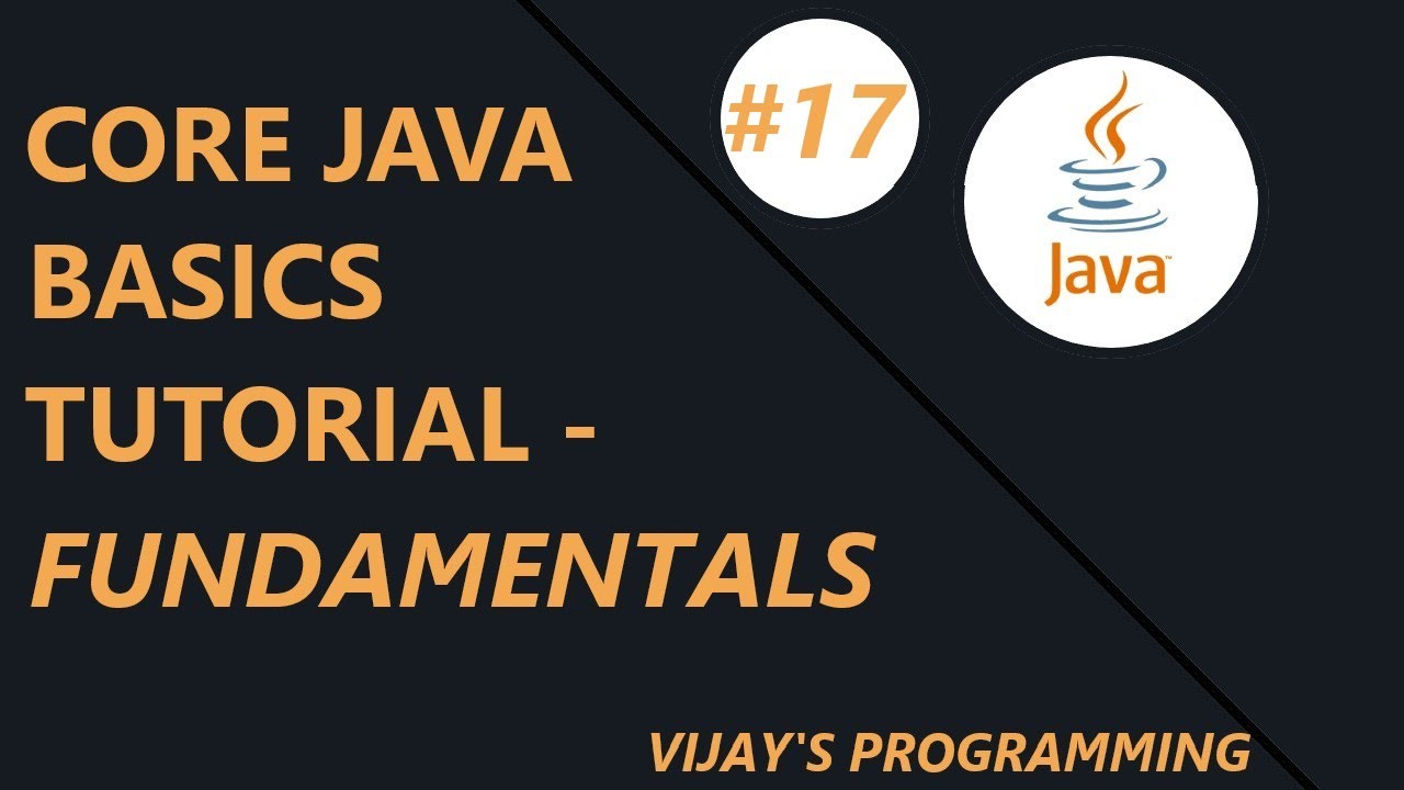 Core Java Basics - Fundametals #17 | variable and local variable - YouTube