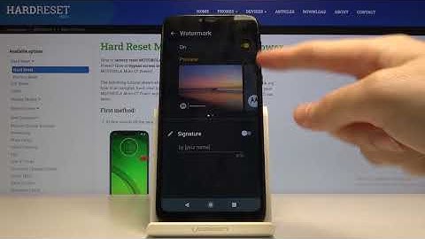 How to Turn On / Off Camera Watermark in MOTOROLA Moto G7 Power – Disable Photo Watermark