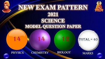 SSLC NEW EXAM PATTERN 2021|KSEEB SCIENCE MODEL PAPER-1| MULTIPLE CHOICE QUESTION  PAPER WITH ANSWER