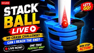 🔴 Stack Ball LIVE 🔥 No Crash Challenge | Can We Reach the End? | Endless Gameplay