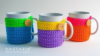 How to Crochet a Mug Cozy with Attached Bottom Coaster Tutorial and Pattern for Easy and Quick Gifts by naztazia 80,923 views 7 months ago 4 minutes, 32 seconds