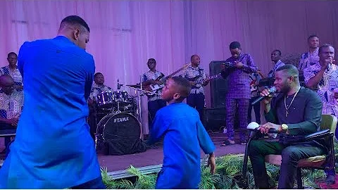 DANCE COMPETITION BTW WOLI AGBA & HIS SON AT HIS CHILD’S NAMING CEREMONY