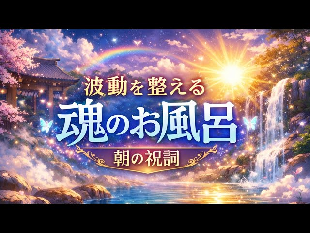 【朝の祝詞LIVE】魂のお風呂に浸かってスッキリする時間をお届けします🐲