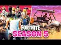 FORTNITE SEASON 5 IS LIVE **VEHICLES NOW AVAILABLE**!!!!! BATTLE PASS AND NEW MAP UPDATE!!