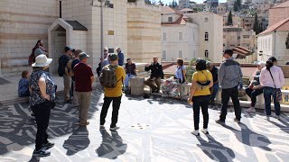 Israel Tour Day 4 Part 3  Nazareth! The Synagogue Church and The Church of the Annunciation!