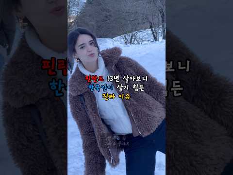 핀란드에서 13년 살아보니 한국인이 살기 힘든 진짜 이유