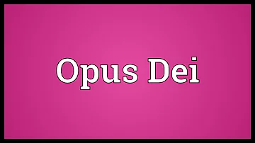 Qui est le fondateur de l'Opus Dei ?