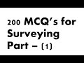 200 MCQ's For Surveying (Part 1)