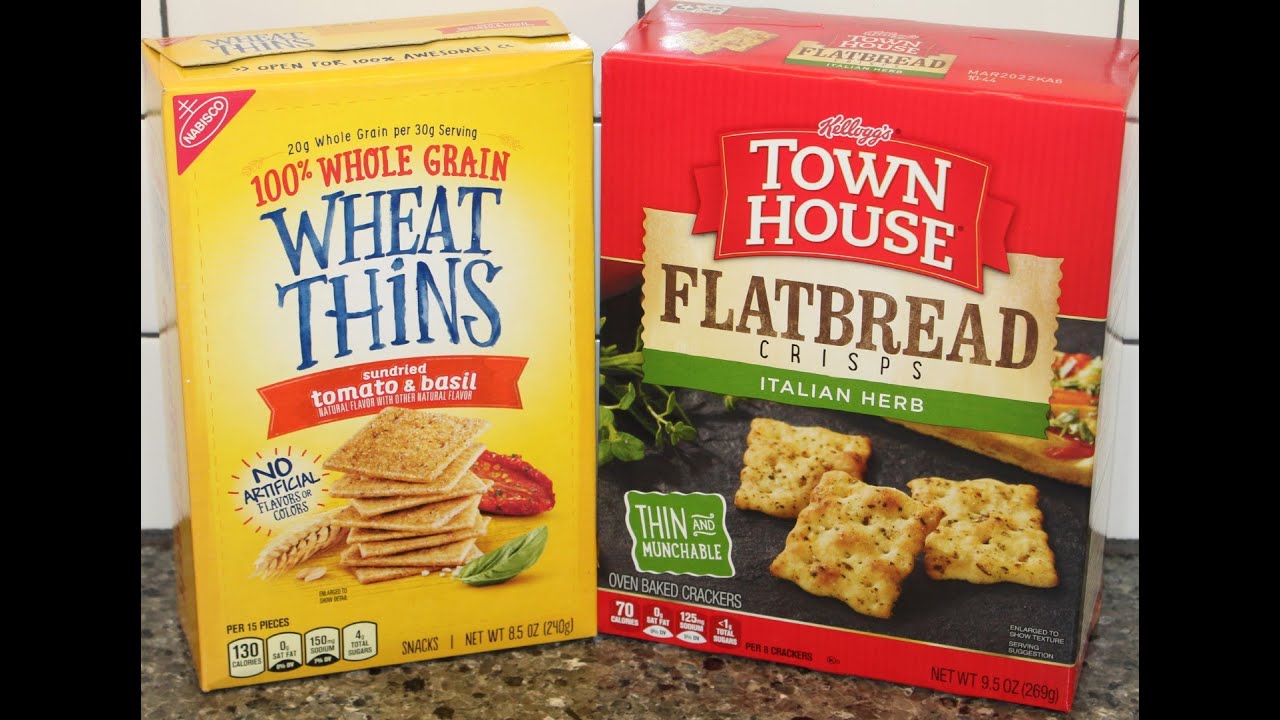 Nabisco Wheat Thins Sundried Tomato & Basil and Kellogg’s Italian Herb