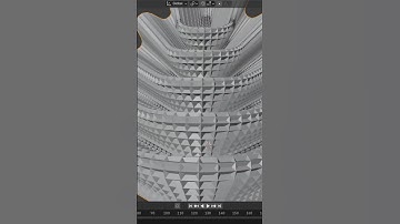 Modelling organic architectural designs in blender #blender #3dmodeling #tutorial #shorts