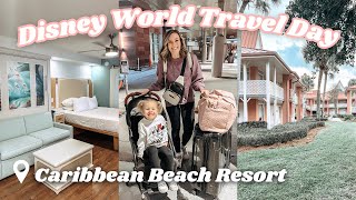 DISNEY TRAVEL DAY ✨ Checking Into Caribbean Beach Resort + EPCOT | January 2024