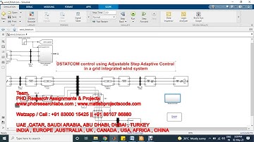 DSTATCOM control using Adjustable Step Adaptive Control in a grid integrated wind system