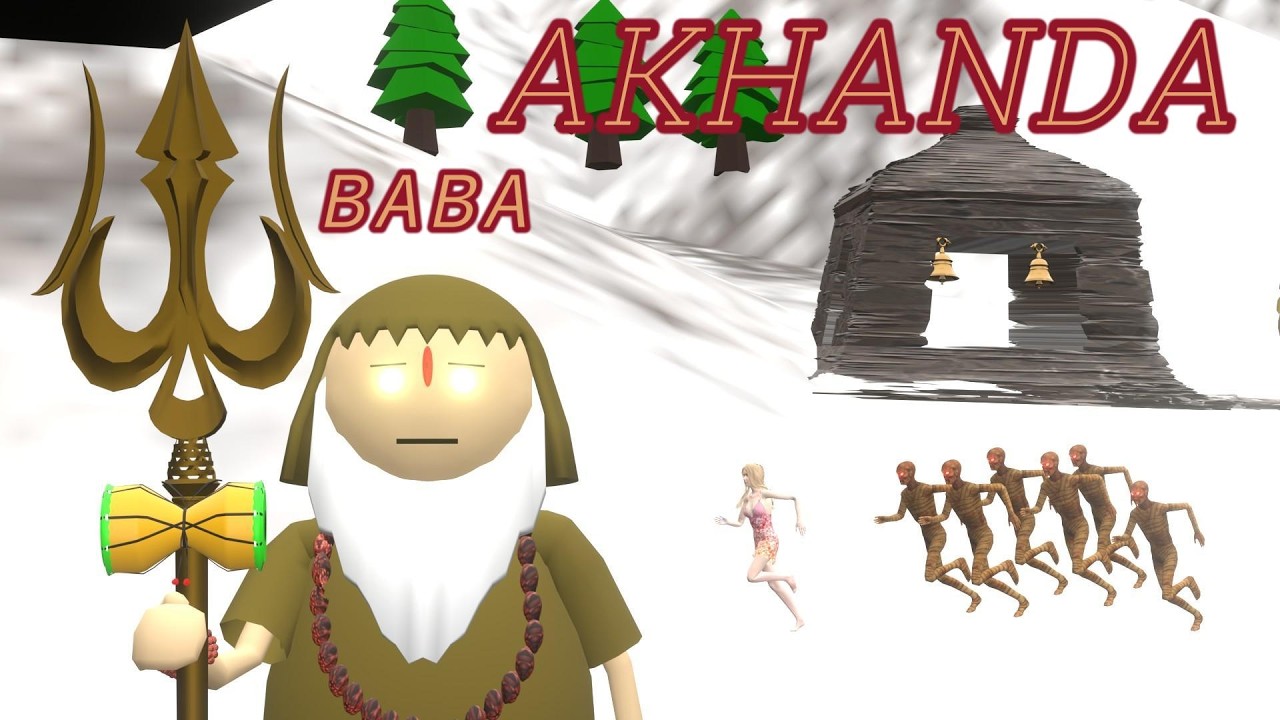 BABA AKHANDA  | MAKE JOKE HORROR CARTOON | MAKE JOKE HORROR