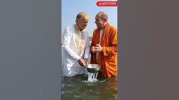 Trump and Putin bathing in Mahakumbh India| ai generated video| ai world leaders #mhakumbh2025