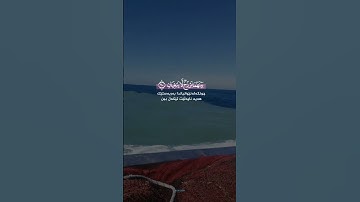 مَرَجَ ٱلۡبَحۡرَیۡنِ یَلۡتَقِیَانِ | ادريس ابکر | تلاوة خاشعة خیالیة - سورة الرحمن