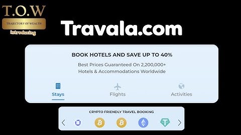 TRAVALA - Book Flights and Accommodation with your #CRYPTO 🤩