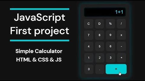 💡 Build a Stylish Calculator with HTML, CSS & JavaScript | Step-by-Step Tutorial for Beginners!