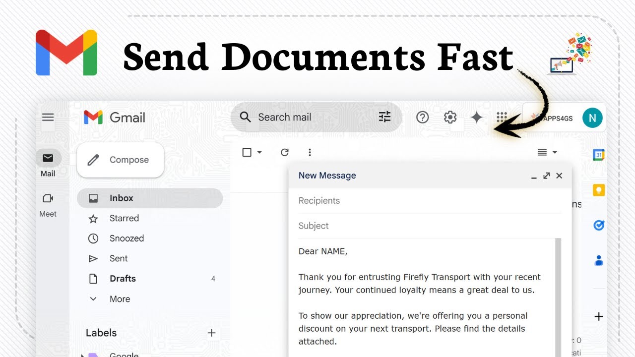 How to attach a file in Gmail (Email Attachments) - YouTube