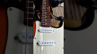 On The Bench. It's a quick string change on this Strat Copy. #shorts