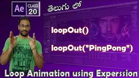 #20 After Effects - LOOP expression  [ TELUGU ] || AfterEffects Basic in TELUGU