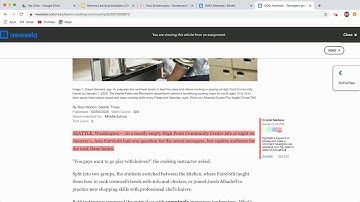 Annotating & Writing Prompt on Newsela Tutorial