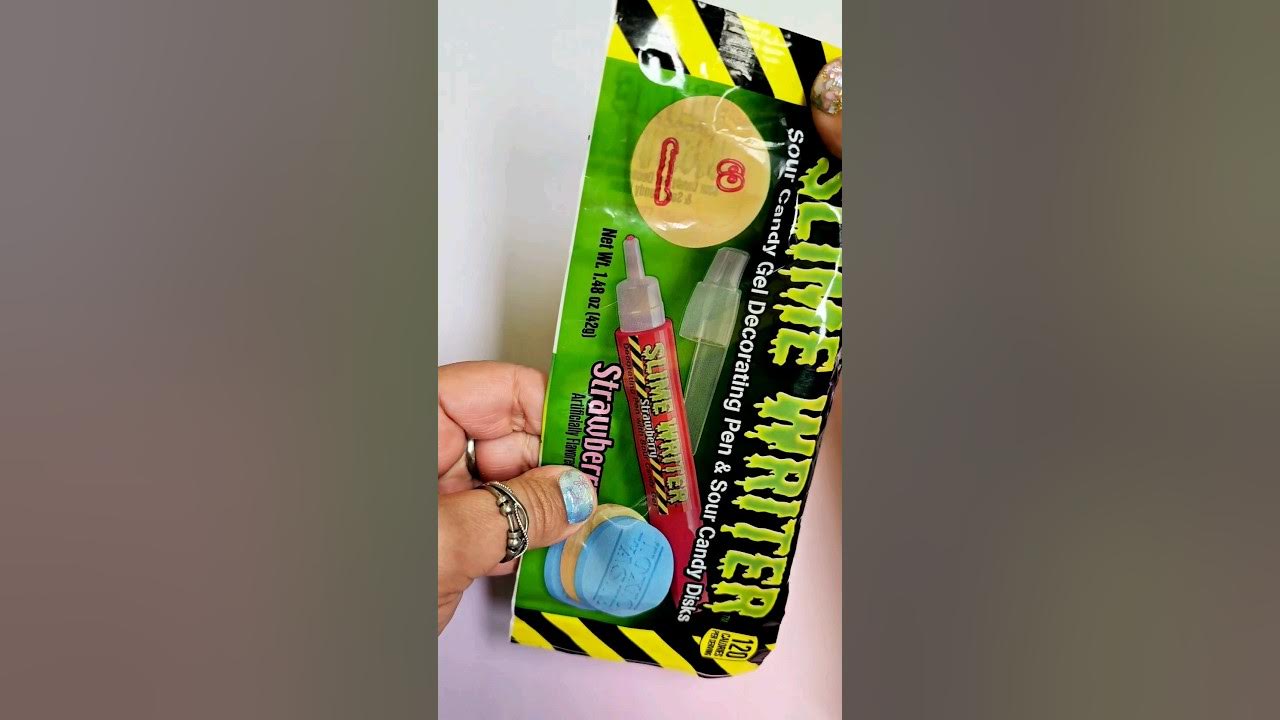 Lick #toxicwaste SLIME with me😋 I got a broken one 😭. #slimecandy - YouTube