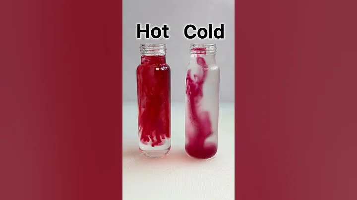 Hot vs Cold Water 🔥❄️ Diffusion Experiment! #scienceexperiment #shorts  #diffusion #visualscience
