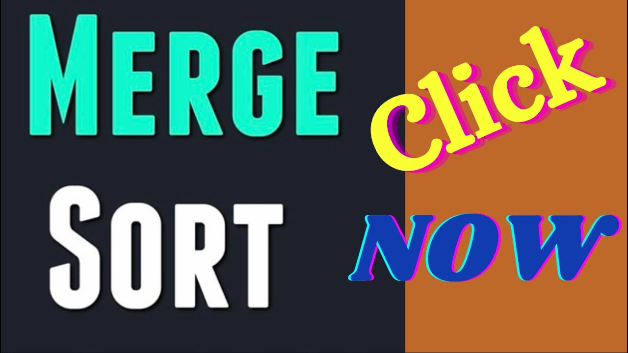 Merge Sort in C - YouTube