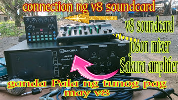 connection ng v8 soundcard,Ang linaw ng tunog