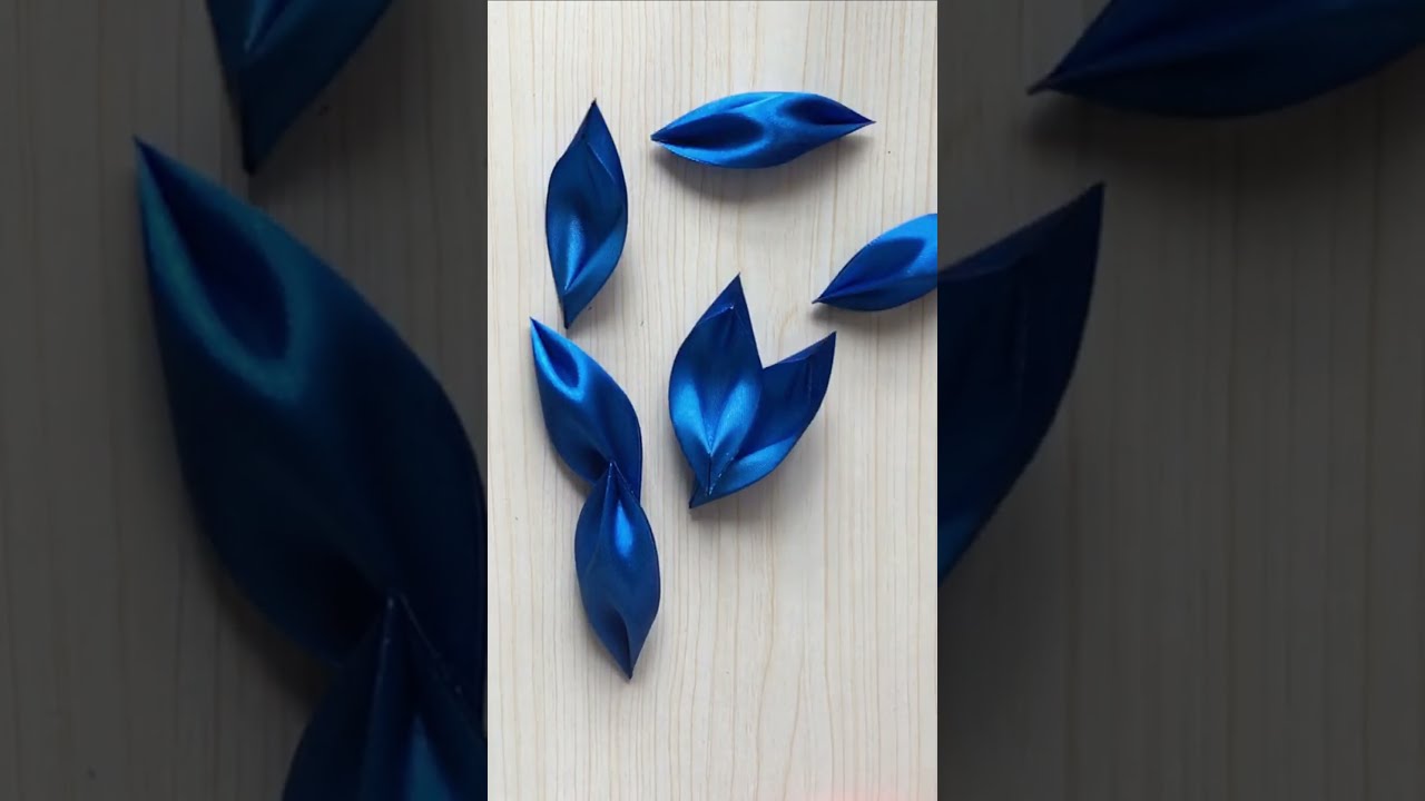 Ribbon Flower Making How To Make Satin Easy Diy