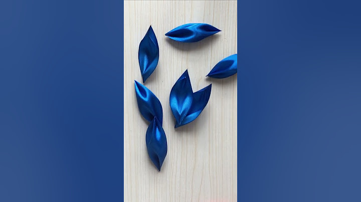 Ribbon flower making - how to make satin flower easy - Diy flower