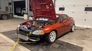 Ebay Turbo Kit Honda Del Sol STOCK D16 Makes HUGE POWER!!!!