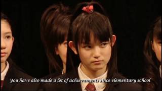 Sakura Gakuin The Road to Gradution 2012 - Message of Mori Sensei & Principal Kuramoto [ENG SUB]