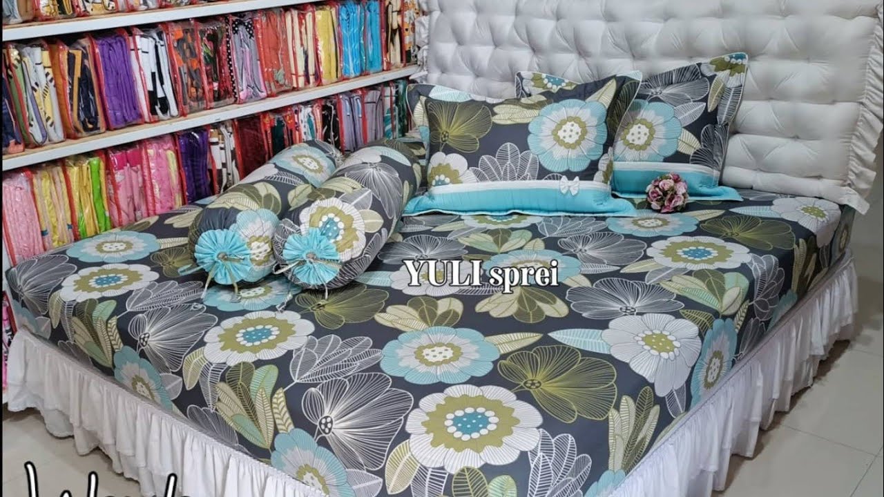 Sprei cantik motif dan bahan selalu di hati " Wanda "