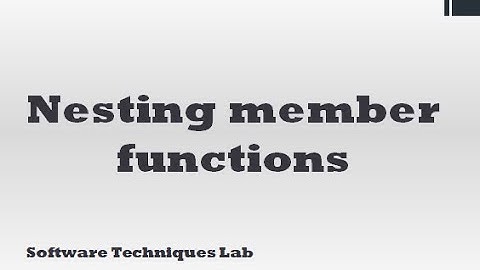 nesting member function