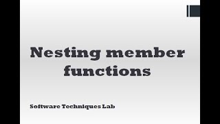 nesting member function