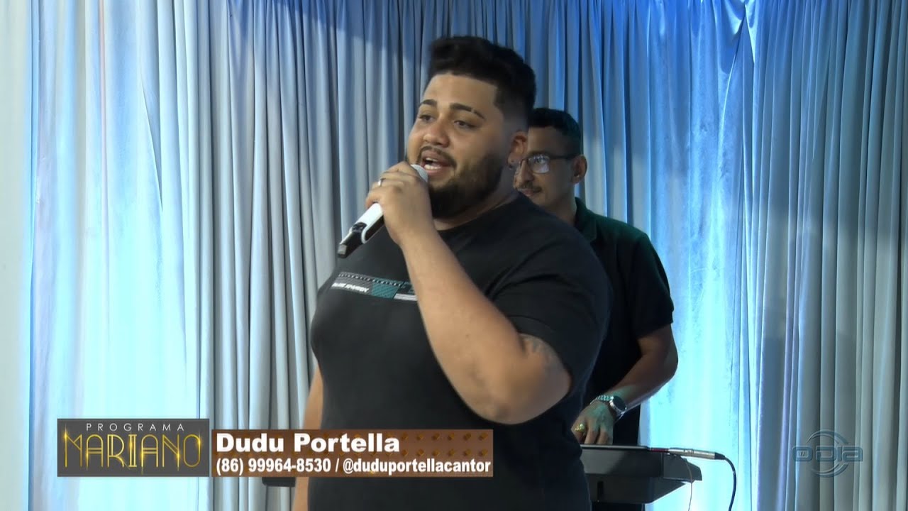 Cantor Dudu Portella se apresenta no programa Mariano 19 08 2023