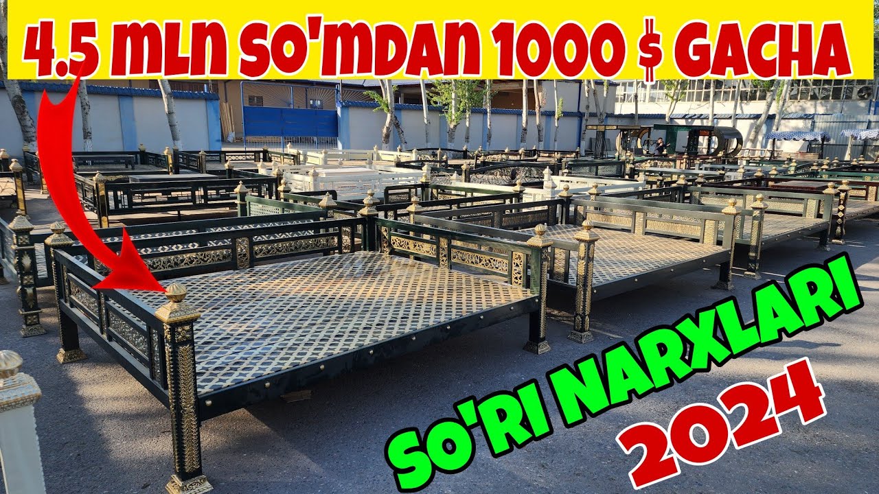 2024-YILDA TRENDGA AYLANGAN TEMIR SO'RI NARXLARI.