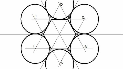 Engineering Drawing || draw equal circles outside a regular polygon to touch each other
