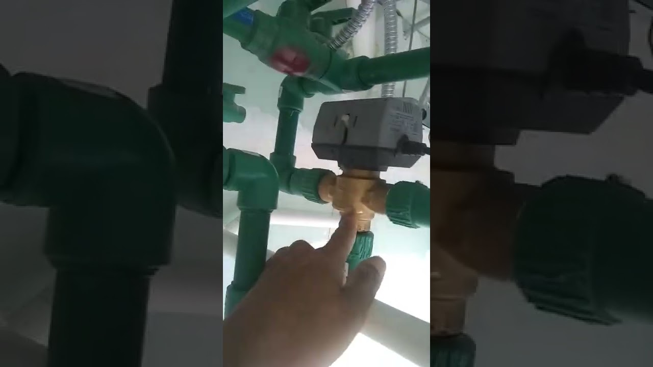 cuadro de válvulas agua helada fan coil sencillo